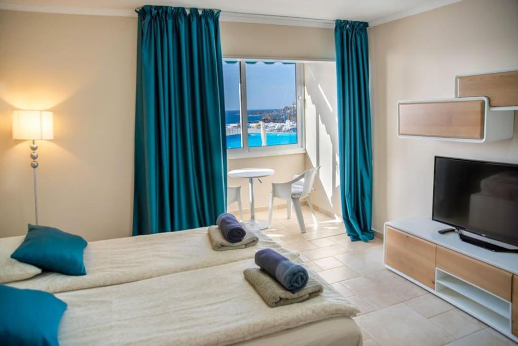 First Line Ocean View Studio Puerto de Santiago  Ngoại thất bức ảnh